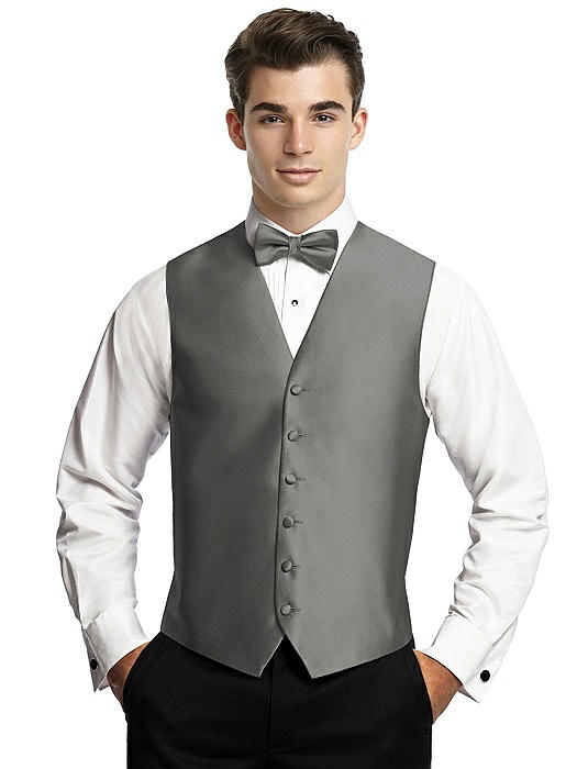 Yarn-Dyed 6 Button Tuxedo Vest by After Six On Sale