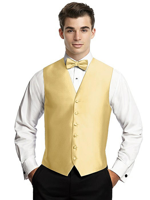 Yarn-Dyed 6 Button Tuxedo Vest by After Six On Sale