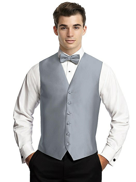 Yarn-Dyed 6 Button Tuxedo Vest by After Six On Sale