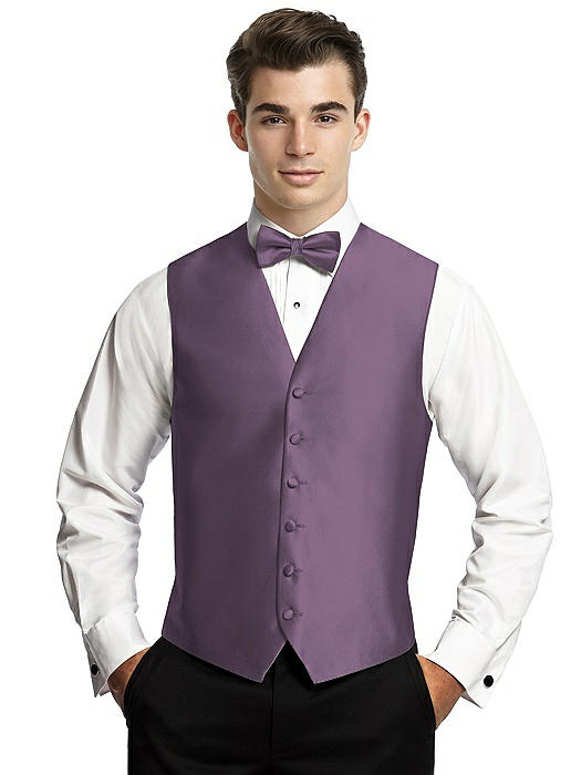 Yarn-Dyed 6 Button Tuxedo Vest by After Six On Sale