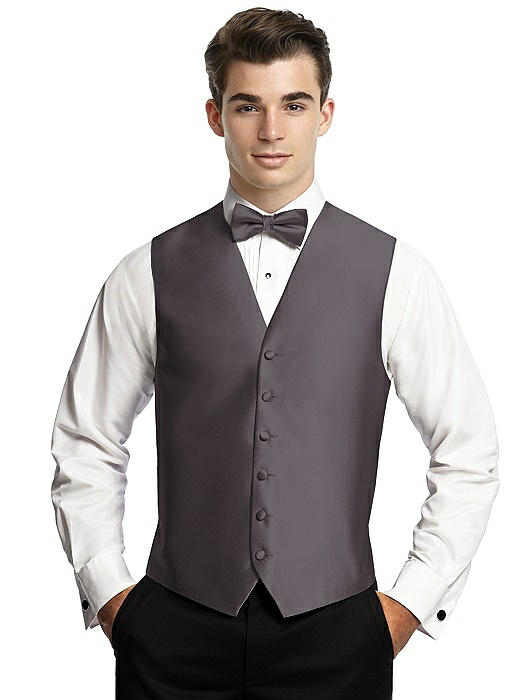 Yarn-Dyed 6 Button Tuxedo Vest by After Six On Sale