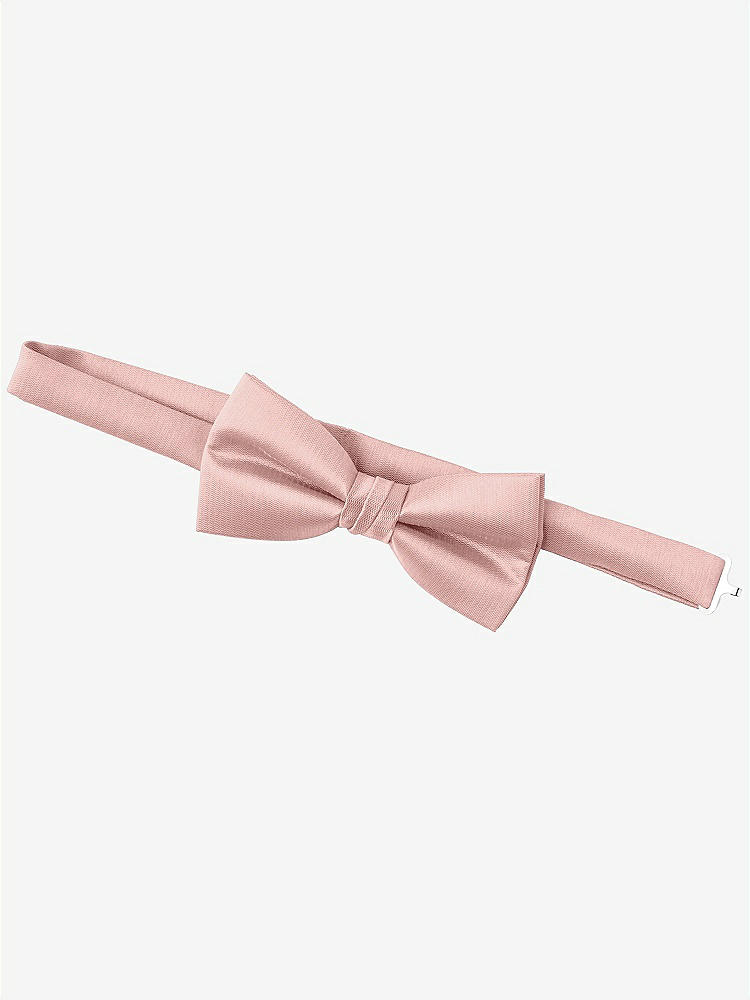 Back View - Rose - PANTONE Rose Quartz Yarn-Dyed Boy's Bow Tie by After Six