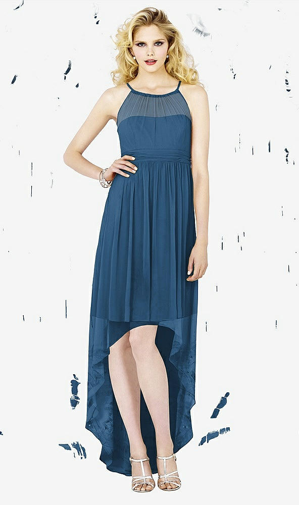 Front View - Dusk Blue Social Bridesmaids Style 8125