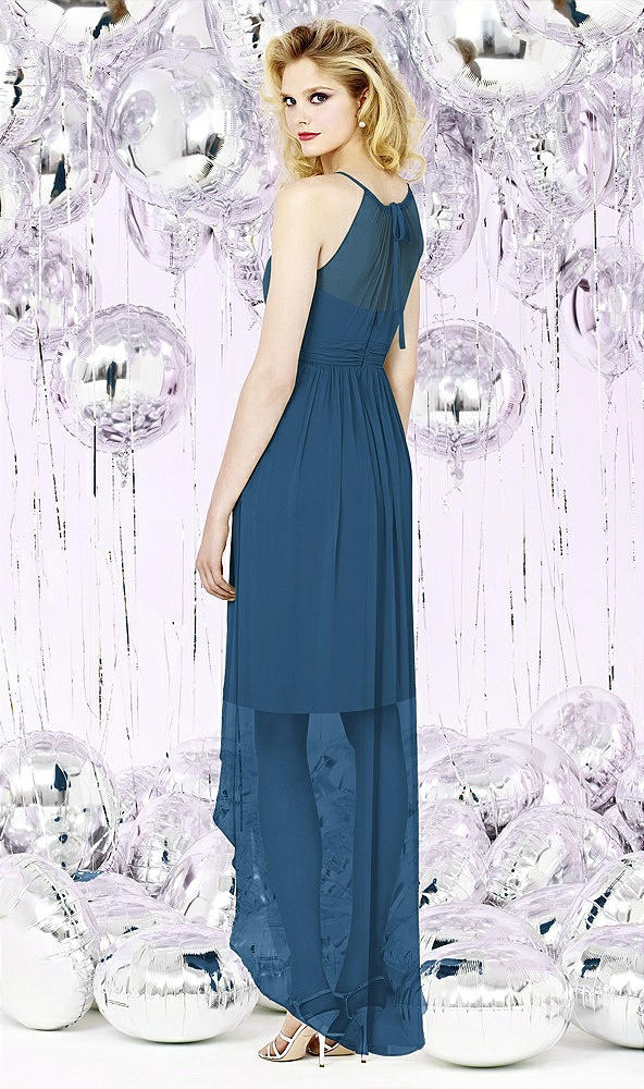 Back View - Dusk Blue Social Bridesmaids Style 8125