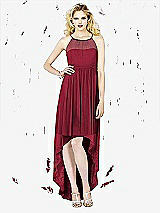 Front View Thumbnail - Burgundy Social Bridesmaids Style 8125