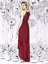 Rear View Thumbnail - Burgundy Social Bridesmaids Style 8125