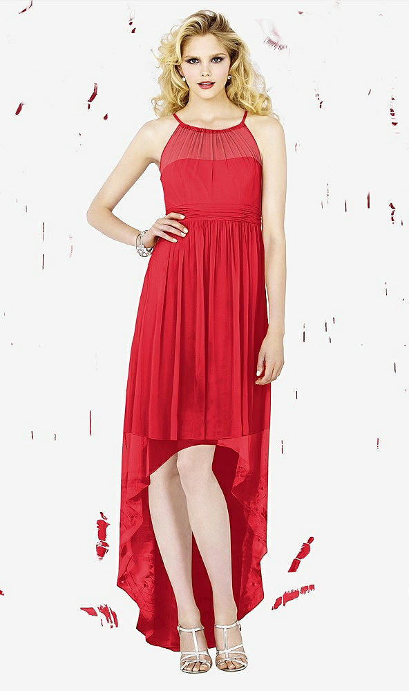 Front View - Parisian Red Social Bridesmaids Style 8125