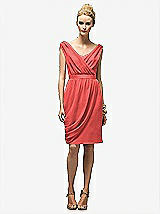 Front View Thumbnail - Perfect Coral Lela Rose Bridesmaid Dress LR178