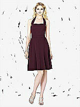 Front View Thumbnail - Bordeaux Social Bridesmaids Style 8126