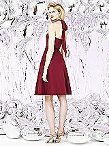 Rear View Thumbnail - Burgundy Social Bridesmaids Style 8126