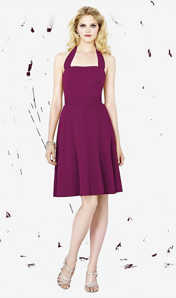 Front View - Merlot Social Bridesmaids Style 8126