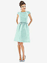 Alt View 1 Thumbnail - Seaside Alfred Sung Cap Sleeve Cocktail Dress D568 