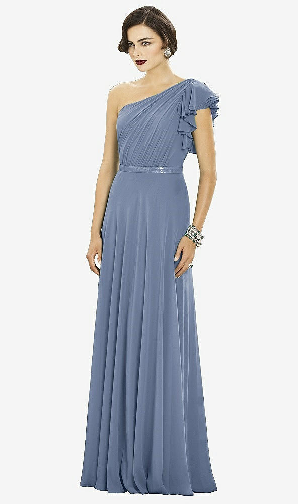 Front View - Larkspur Blue Dessy Collection Style 2885