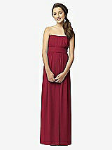 Front View Thumbnail - Burgundy Junior Bridesmaid Style JR519