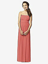 Front View Thumbnail - Coral Pink Junior Bridesmaid Style JR519