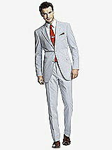 Front View Thumbnail - Classic Blue Seersucker Seersucker Suit Jacket by After Six