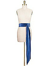 Front View Thumbnail - Lapis Matte Satin Sash