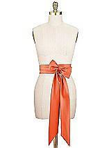 Alt View 1 Thumbnail - Tangerine Tango Matte Satin Sash