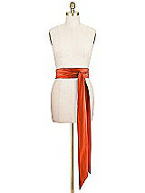 Front View Thumbnail - Tangerine Tango Matte Satin Sash