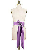 Alt View 1 Thumbnail - African Violet Matte Satin Sash