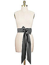 Alt View 1 Thumbnail - Black Matte Satin Sash