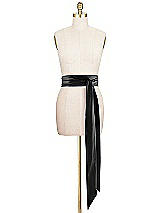 Front View Thumbnail - Black Matte Satin Sash