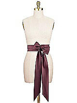 Alt View 1 Thumbnail - Bordeaux Matte Satin Sash