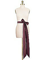 Alt View 2 Thumbnail - Bordeaux Matte Satin Sash