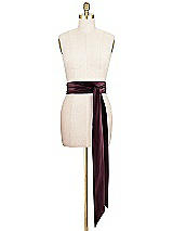 Front View Thumbnail - Bordeaux Matte Satin Sash