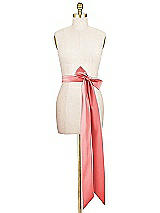 Alt View 2 Thumbnail - Perfect Coral Matte Satin Sash