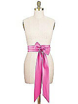 Alt View 1 Thumbnail - Fuchsia Matte Satin Sash