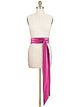 Front View Thumbnail - Fuchsia Matte Satin Sash