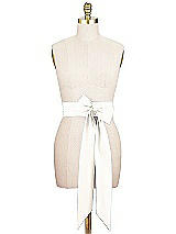 Alt View 1 Thumbnail - Ivory Matte Satin Sash