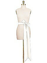 Alt View 2 Thumbnail - Ivory Matte Satin Sash