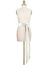 Front View Thumbnail - Ivory Matte Satin Sash