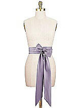 Alt View 1 Thumbnail - Lavender Matte Satin Sash