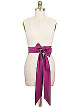 Alt View 1 Thumbnail - Merlot Matte Satin Sash