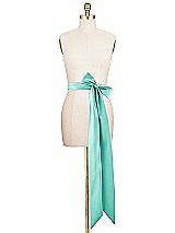 Alt View 2 Thumbnail - Pantone Turquoise Matte Satin Sash