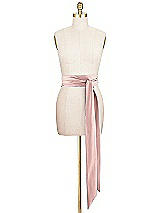 Front View Thumbnail - Rose - PANTONE Rose Quartz Matte Satin Sash