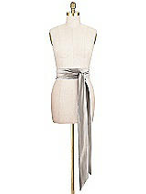 Front View Thumbnail - Taupe Matte Satin Sash