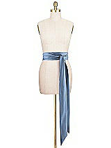 Front View Thumbnail - Windsor Blue Matte Satin Sash