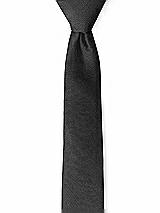 Front View Thumbnail - Black Peau de Soie Narrow Ties by After Six