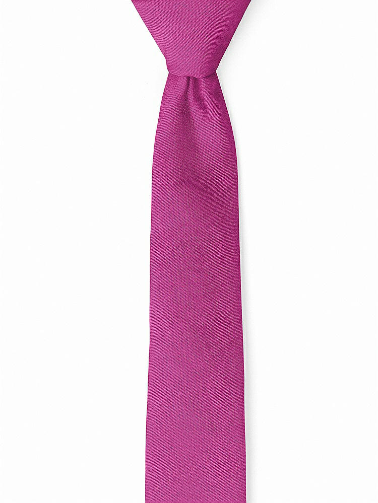 Front View - Fruit Punch Peau de Soie Narrow Ties by After Six