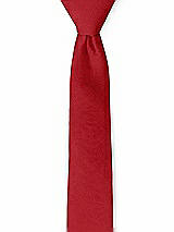 Front View Thumbnail - Garnet Peau de Soie Narrow Ties by After Six