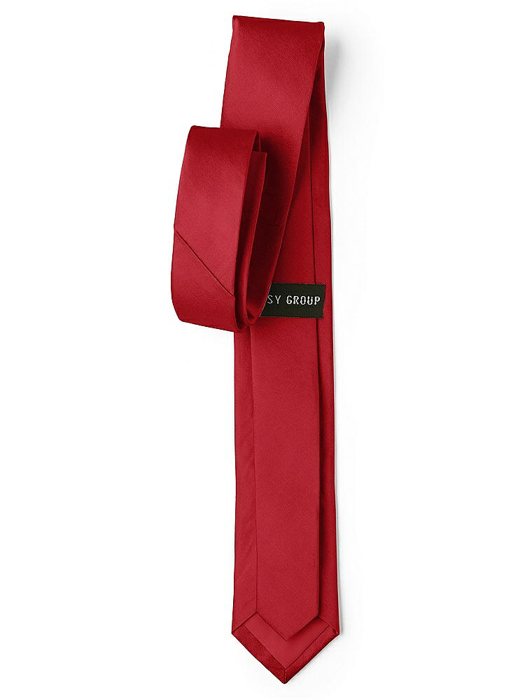 Back View - Garnet Peau de Soie Narrow Ties by After Six