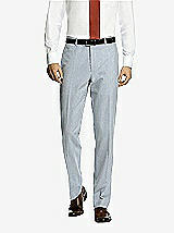 Front View Thumbnail - Classic Blue Seersucker Seersucker Suit Flat Front Pants by After Six