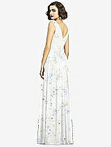 Alt View 5 Thumbnail - Bleu Garden Sleeveless Draped Chiffon Maxi Dress with Front Slit