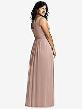 Alt View 2 Thumbnail - Neu Nude Sleeveless Draped Chiffon Maxi Dress with Front Slit