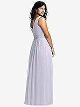 Alt View 2 Thumbnail - Silver Dove Sleeveless Draped Chiffon Maxi Dress with Front Slit