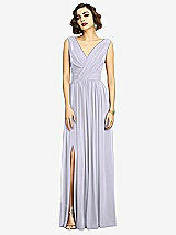 Alt View 3 Thumbnail - Silver Dove Sleeveless Draped Chiffon Maxi Dress with Front Slit